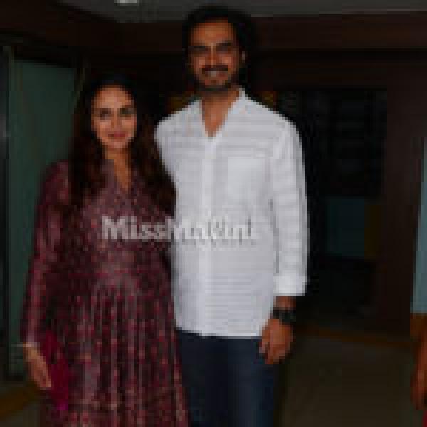 Mom-To-Be Esha Deol Glows At Hema Malini’s Album Launch Along With Bharat Takhtani